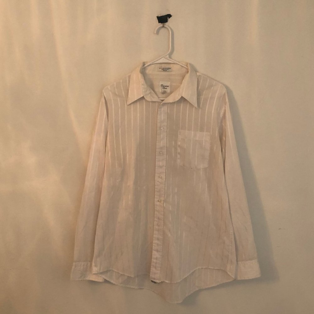 Christian Dior Button Down Shirt L/S 16.5 X 34-35